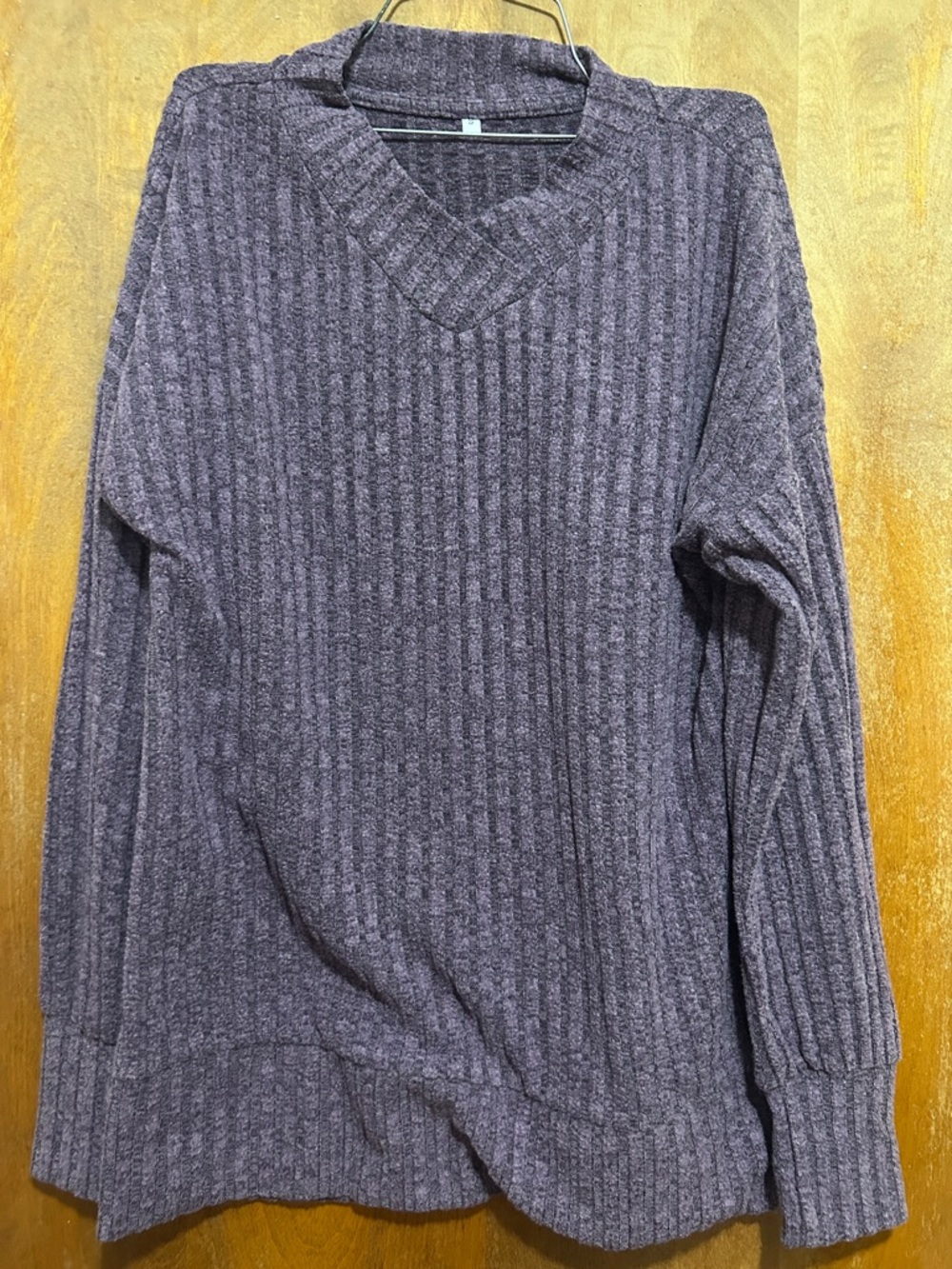 Cute Long Sleeve Purple Top